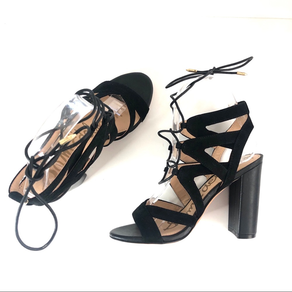 Sam Edelman "Yardley" Women's Sandals | Black Suede | Size 5